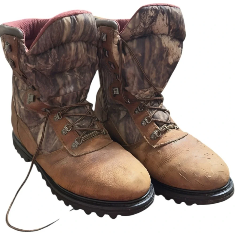 🌺Cabela's Brown Camo 𝟑𝐌 𝐓𝐡𝐢𝐧𝐬𝐮𝐥𝐚𝐭𝐞 𝐔𝐥𝐭𝐫𝐚 𝐈𝐧𝐬𝐮𝐥𝐚𝐭𝐢𝐨𝐧 Boots